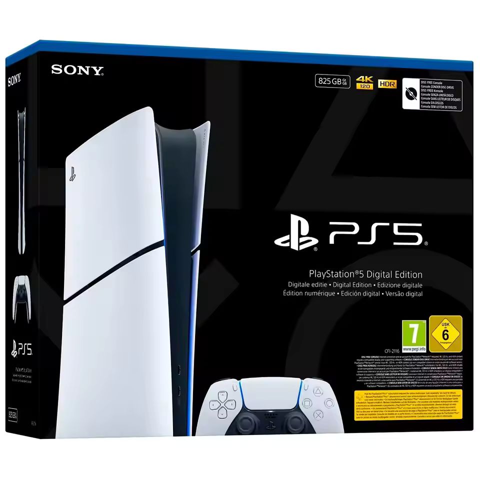 Imagen de: Consola Sony PlayStation 5 PS5 825GB Edition Digital Slim, Chassis E, Blanco, Version Europea, Garantia Oficial Sony