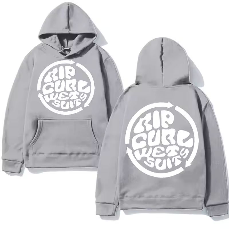 Imagen de: 2025 tendencia Rip Curl Otoño/Invierno Sudadera con capucha estampada para hombre Sudadera con capucha marca Jogger sudadera cálida de manga larga Top