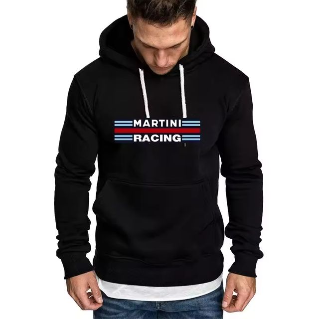 Imagen de la oferta: Sudaderas con capucha para hombre con estampado de Martini Racing, sudadera de lana con capucha Unisex, Jersey, chaqueta informal de alta calidad, ropa de calle, tendencias de moda