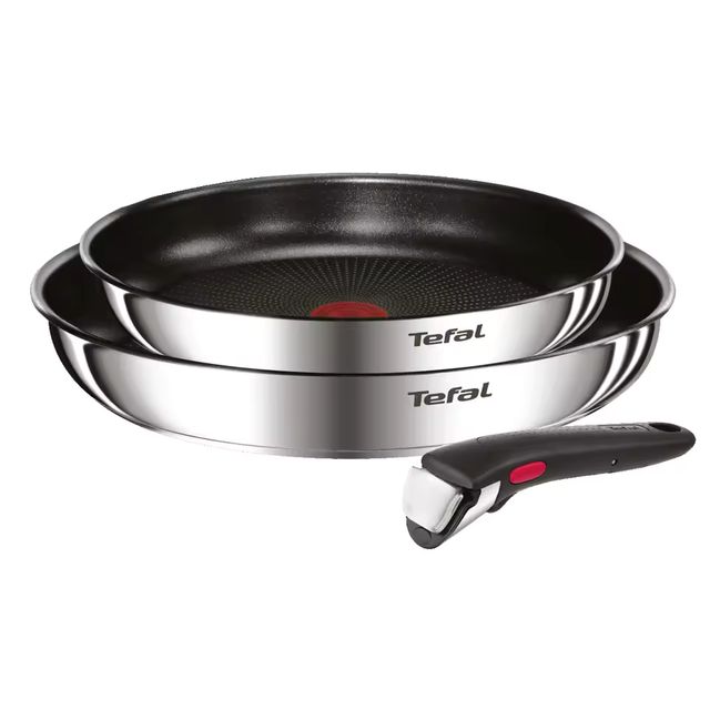 Imagen de la oferta: Juego de 2 Sartenes Tefal Ingenio Emotion, Sartén 22 y 26 cm, mango intercambiable, Antiadherente, Revestimiento Titanio, Thermo-signal, Ahorra espacio