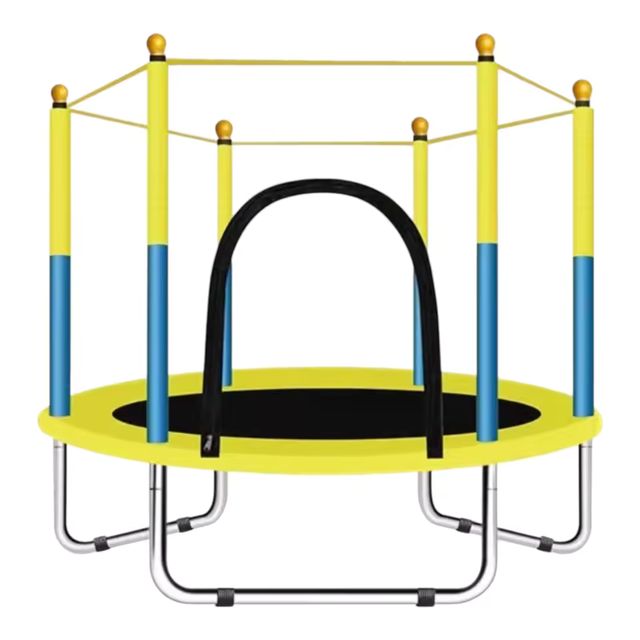 Imagen de la oferta: Trampolín portátil de 140 cm, Cama elástica - trampolín ideal para regalo de Navidad, espuma anticolisión para saltar y actividades de trampolín interior Trampolin (4990 BBC-001 D7)