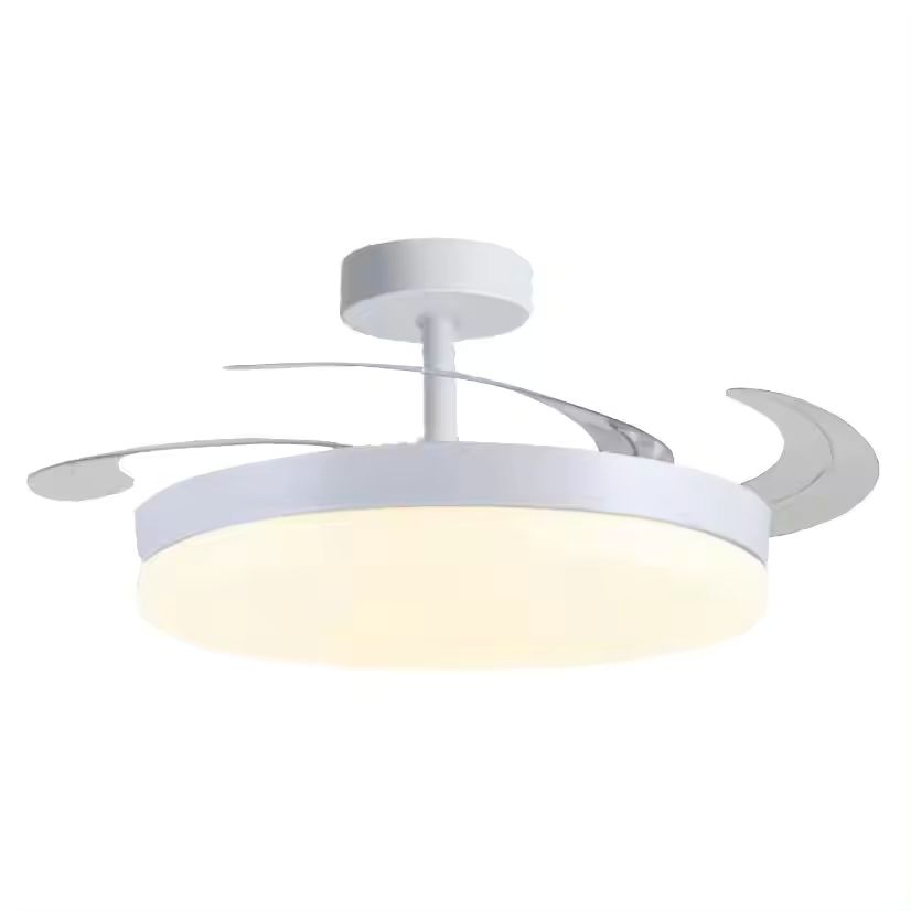 Imagen de: NARVI Ventilador de techo color Blanco, 3 Palas retráctiles, Motor DC, Luz LED 45W, Regulable en intensidad y tonalidad . Con Memoria y Mando a distancia. REF RONDA 1661 WH