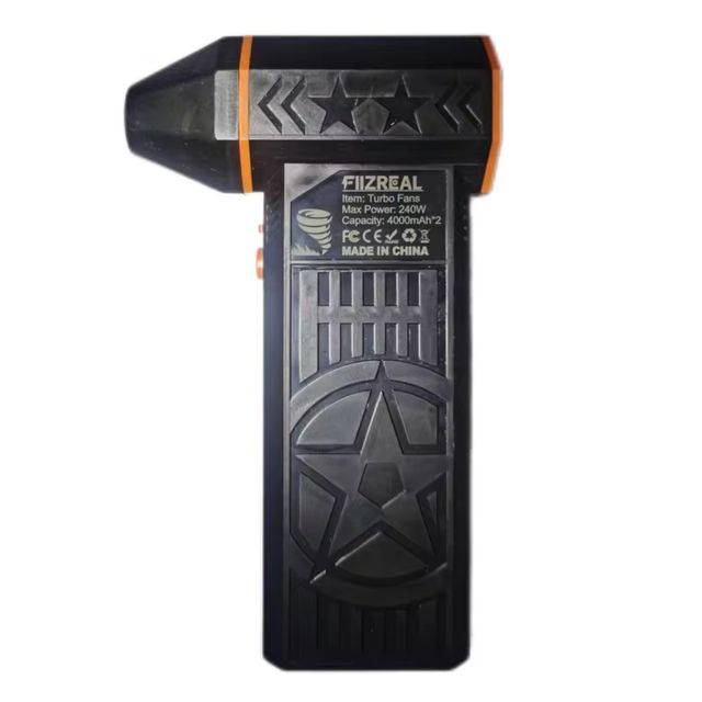 Imagen de la oferta: Fiizreal X50 ventilador Turbo sin escobillas 240W portátil de alta velocidad 8000mAh recargable 57 m/s Typhoon Wind tipo C ventilador de Camping de carga