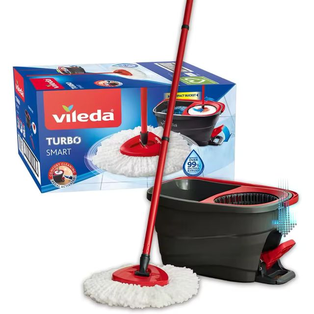Imagen de la oferta: VILEDA Turbo Smart limpieza con fregona completa y cubo con escurridor