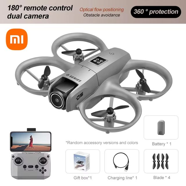 Imagen de la oferta: Xiaomi Drone HD Cámara Dual 8K Profesional Aéreo 3 Baterías Motor Sin Brushless Flujo Óptico GPS Posición Evitación D16 Drone