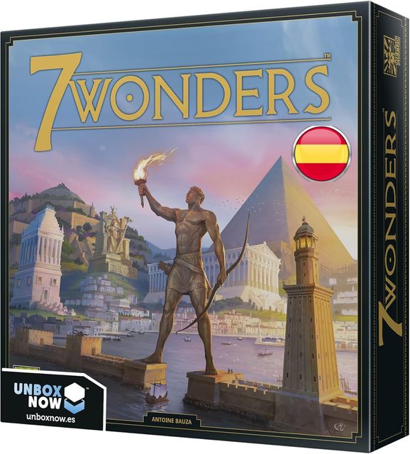Imagen de la oferta: Asmodee 7 Wonders, Juego de Civilizaciones Ganador de Varios Premios, Juego de Mesa a Partir de 10 Años, de 3 a 7 Jugadores, 30 Minutos por Partida, Español