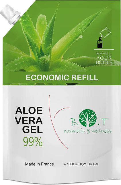 Imagen de la oferta: Aloe Vera Puro Gel 100% Natural, Cultivo Ecologico Lanzarote, Gel Hidratante Piel y Cabello, Calmante After Sun, Crema Post Depilacion, After Shave, Acondicionador, 1000 ml