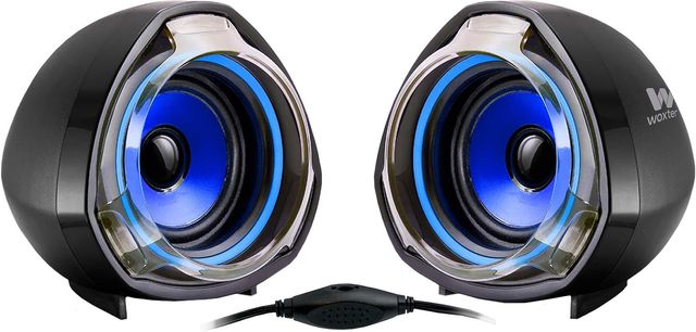 Imagen de la oferta: Woxter SO26-055 Big Bass 70 - Altavoces para PC (Mando de Control de Volumen, 15 W de Potencia, Conexiones 3.5 mm, USB, óptimo para PC/Smartphones/Videoconsolas) color Negro/Azul