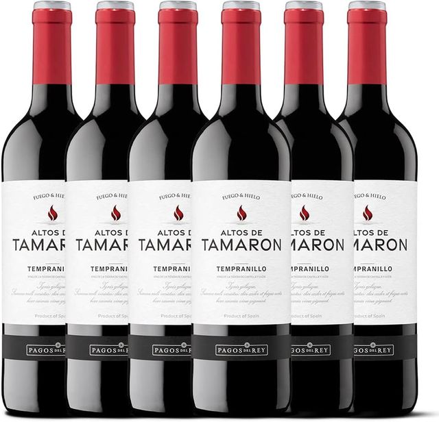 Imagen de la oferta: Altos De Tamaron Vino Tinto Tempranillo VTCL - 6 Botellas x 750 ml - Total: 4500 ml