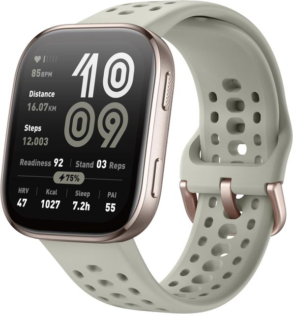 Imagen de la oferta: Amazfit Bip 6 Reloj inteligente 46 mm, batería de 14 días, pantalla AMOLED 1,97", GPS, mapas, IA, llamadas y mensajes de texto por Bluetooth, rastreador sueño,140+ modos de entrenamiento,5 ATM, Piedra