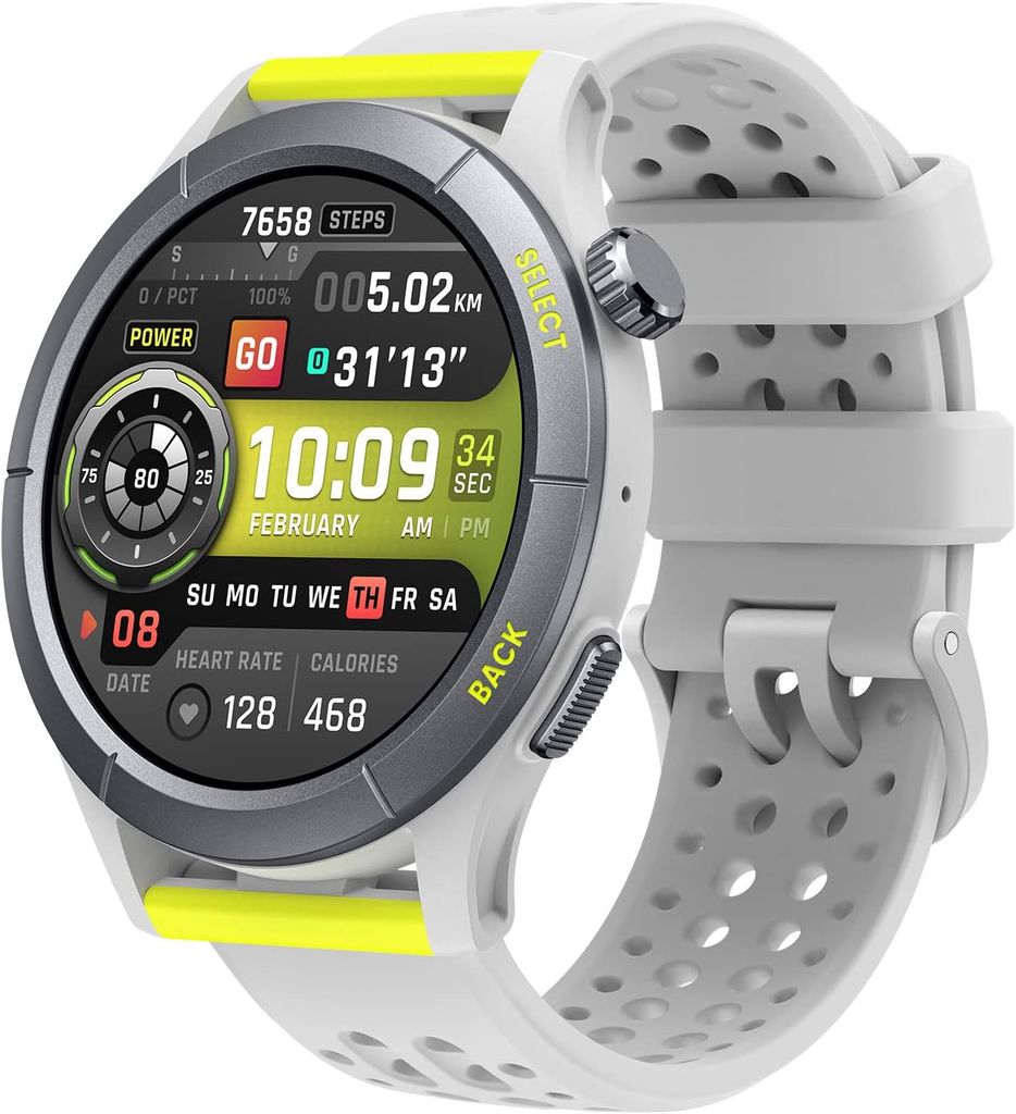 Imagen de: Amazfit Cheetah Round 47mm Reloj inteligente para correr con GPS de doble banda, navegación por rutas y mapas sin conexión, monitor de frecuencia cardiaca, Alexa integrado
