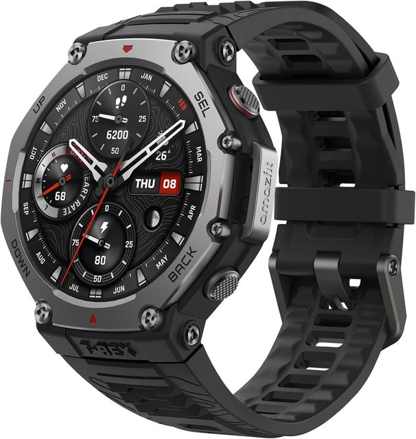 Imagen de la oferta: Amazfit T-Rex 3 Outdoor Smartwatch 48mm Pantalla AMOLED, Mapas & Navegación Offline, 6 Sistemas de Satélite GPS Doble Banda, 27 Días de Duración de Batería, Pago NFC, 170 Modo Deportes de Aventura