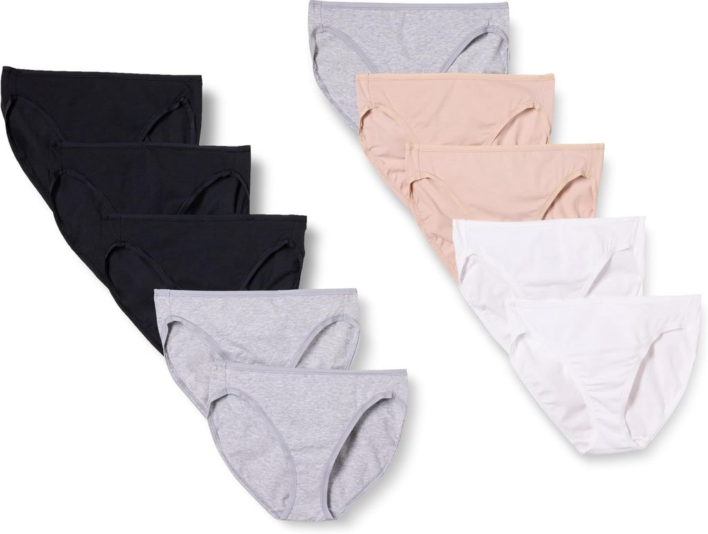 Imagen de: Amazon Essentials Mujer Ropa Interior Corta de Algodón de Pierna Alta (Disponible en Tallas Grandes), Transpirable