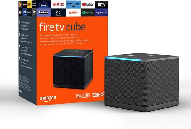 Imagen de la oferta: Amazon Fire TV Cube (Última generación) | Reproductor multimedia en streaming con control por voz a través de Alexa, Wi-Fi 6E y Ultra HD 4K