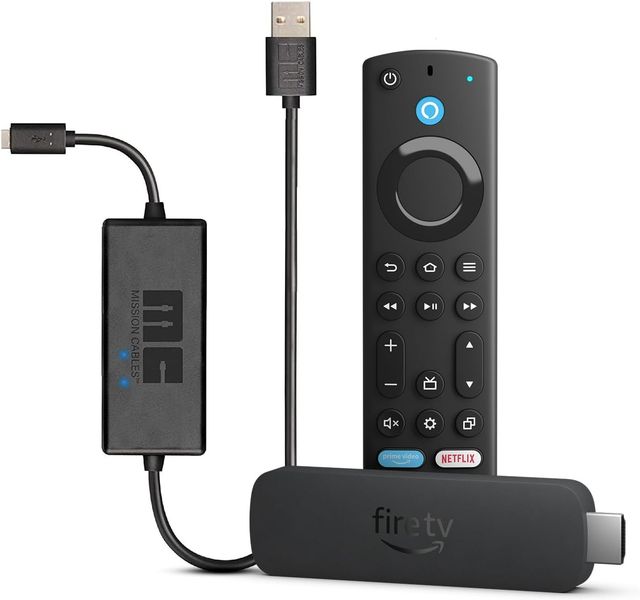 Imagen de la oferta: Amazon Fire TV Stick HD + Mission Cables - Cable USB de corriente para el Amazon Fire TV