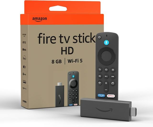 Imagen de la oferta: Amazon Fire TV Stick HD (Última generación), con TV en directo gratuita, mando por voz Alexa, controles de Hogar digital y reproducción en streaming HD