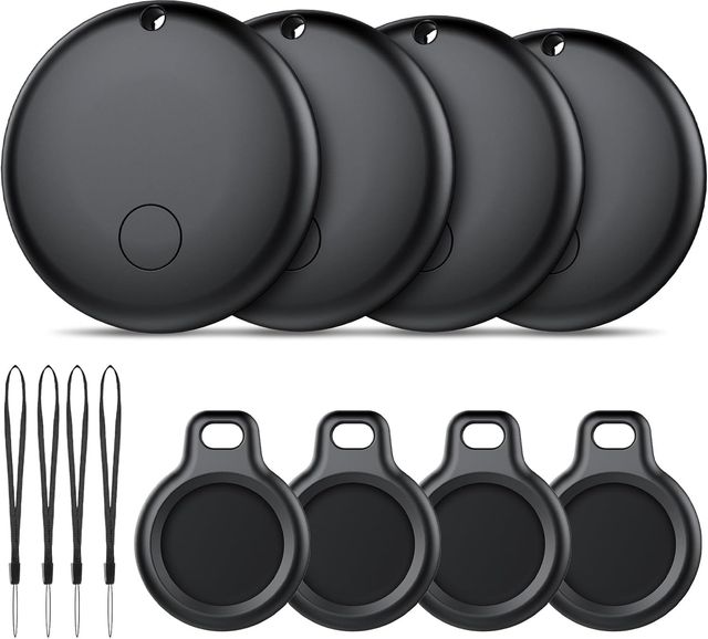 Imagen de la oferta: Android Smart Tag, Tracker Compatible con Google Find Hub App (Sólo Android), Localizador Bluetooth, Rastreador para Llaves, Cartera, Equipaje, Impermeable IP68, 4 Negro