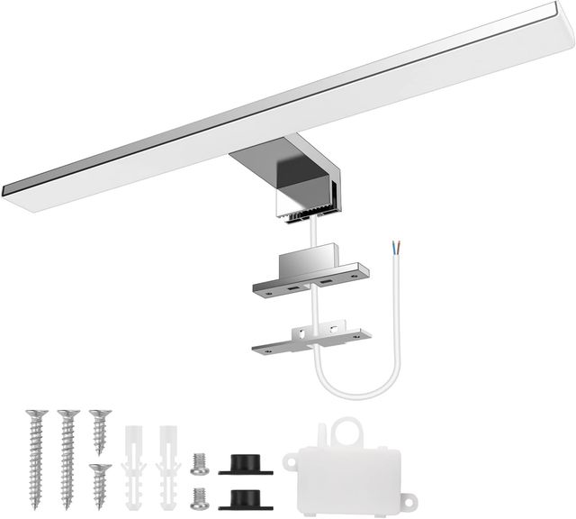 Imagen de la oferta: Aourow Lampara Espejo Baño 10W,40CM 820LM Aplique Luz Espejo Baño,Blanco frío 6500K Luces de LED Espelho Resistente al Agua para baño y Armario con Espejo CLASE II