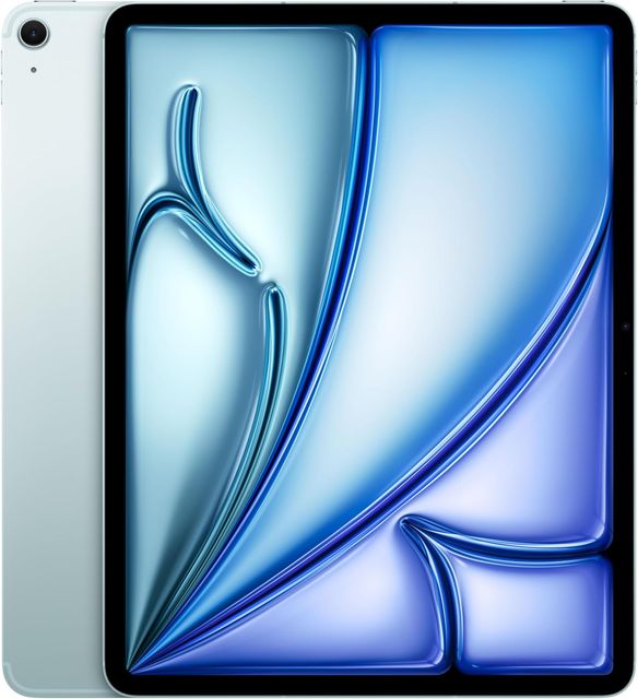 Imagen de la oferta: Apple iPad Air de 13 Pulgadas (M2): Pantalla Liquid Retina, 512 GB, cámara Frontal de 12 Mpx en Horizontal y Trasera de 12 Mpx, Wi-Fi 6E y 5G con eSIM, autonomía de Sol a Sol - Azul
