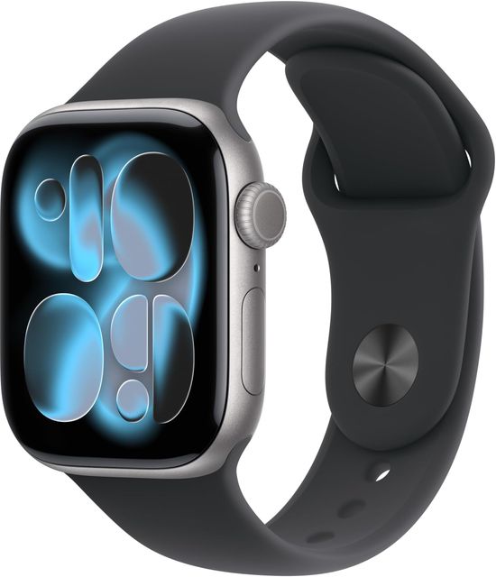 Imagen de la oferta: Apple Watch Series 11 GPS con Caja de Aluminio en Gris Espacial de 42 mm y Correa Deportiva Negra-Talla S/M.Calidad del Sueño,monitores de entreno y Salud,Pantalla Siempre Activa, Resistencia al Agua
