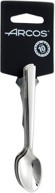 Imagen de la oferta: Arcos Serie Toscana - Juego de Cucharas Moka (6 cucharas) - Monoblock de una pieza en Acero Inoxidable 18/10 y 115 mm - Color Plata