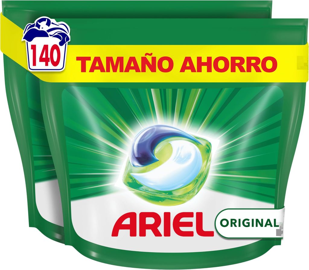 Imagen de: Ariel Todo En 1 PODS, Detergente Líquido Para Lavadora 140 Cápsulas Original Lavados, 5 Acciones, El embalaje puede variar