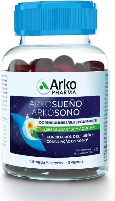 Imagen de la oferta: Arkopharma Arkosueño Dormigummies 30 Gummies Sin Azúcar, Conciliar Sueño Fácilmente, 1,9mg Melatonina, Melisa, Tila y Amapola de California Para Dormir, Vegano