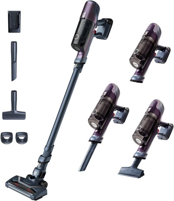Imagen de la oferta: Rowenta XPert 6.60 - Aspiradora escoba versátil sin cable, con 3 funciones en 1 multiespacios, batería de litio, 2 velocidades, gatillo Boost, ligero y portatil, Lila RH6838