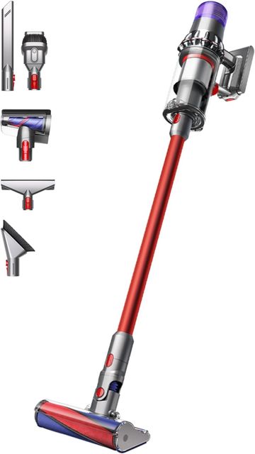 Imagen de la oferta: Dyson V11 Fluffy™ Aspiradora sin Cable – 185 AW, 60 min de autonomía, Cepillo con Suave Cabezal Giratorio, minicepillo motorizado, 3 Modos de Potencia, Pantalla LCD, Roja