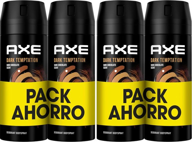 Imagen de la oferta: Axe Desodorante Antitranspirante Bodyspray DARK TEMPTATION Pack Ahorro 2x150 ML, El embalaje puede variar (Paquete de 2)