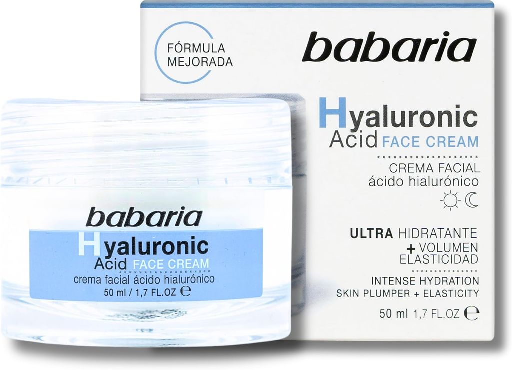 Imagen de: Babaria - Crema Cara Hombre Y Mujer Con Acido Hialuronico | Crema Hidratante Con Acido Hialuronico