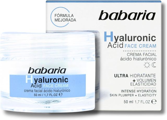 Imagen de la oferta: Babaria - Crema Cara Hombre Y Mujer Con Acido Hialuronico | Crema Hidratante Con Acido Hialuronico