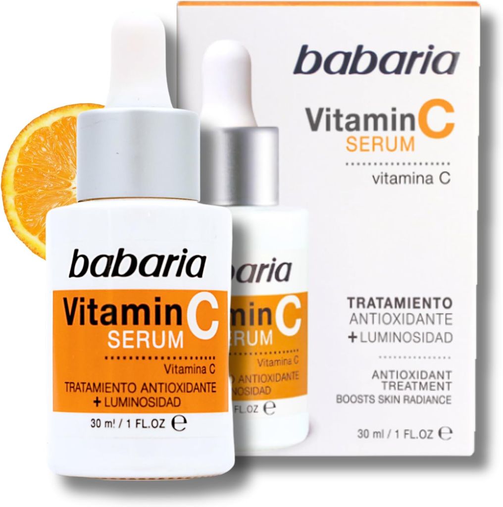 Imagen de: Babaria - Serum Vitamina C | Vitamina C Cara Que Ilumina Tu Rostro| Serum Facial Mujer Y Hombre Con Naranja | Piel Luminosa 30ml | Reduce Las Manchas | 100% Vegan