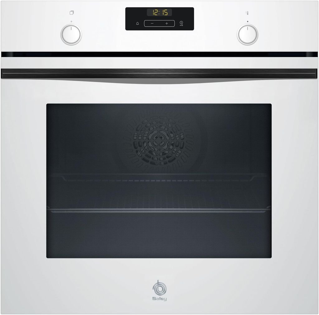Imagen de: Balay - Horno multifunción, 60 cm, Control Comfort, Aqualisis, Raíles 1 nivel, cristal Blanco, 3HB5131B3