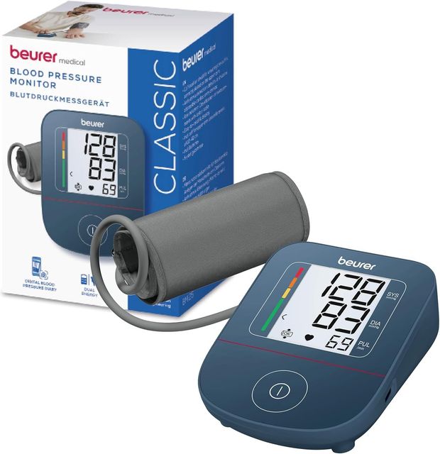 Imagen de la oferta: Beurer BM 25 Tensiómetro de brazo, operación sencilla con un botón, medición precisa, detección de arritmias, con puerto USB-C, brazalete para 22-42 cm, transferencia de datos a Apple Health y más