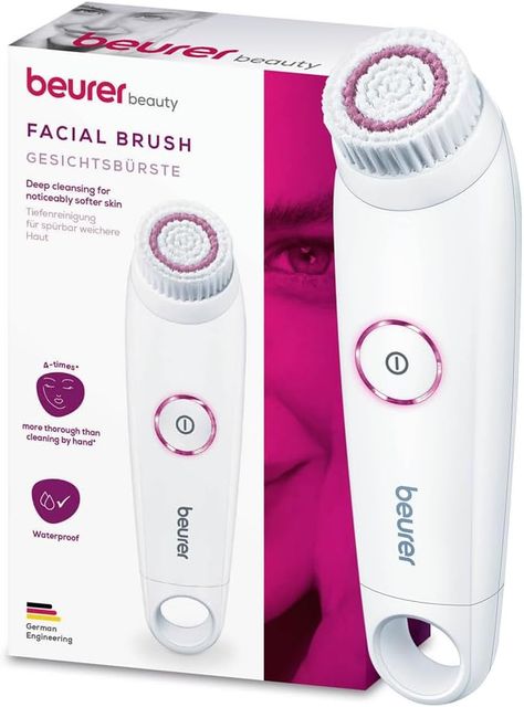 Imagen de la oferta: Beurer FC 45 Cepillo de limpieza facial para una limpieza profunda y una piel notablemente más suave, con 2 niveles de rotación para todo tipo de pieles, resistente al agua