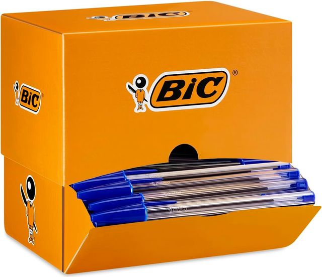 Imagen de la oferta: BIC Cristal Original - Bolígrafos de punta media (1.0 mm), Caja de 150 unidades, Azul, óptimo para oficinas