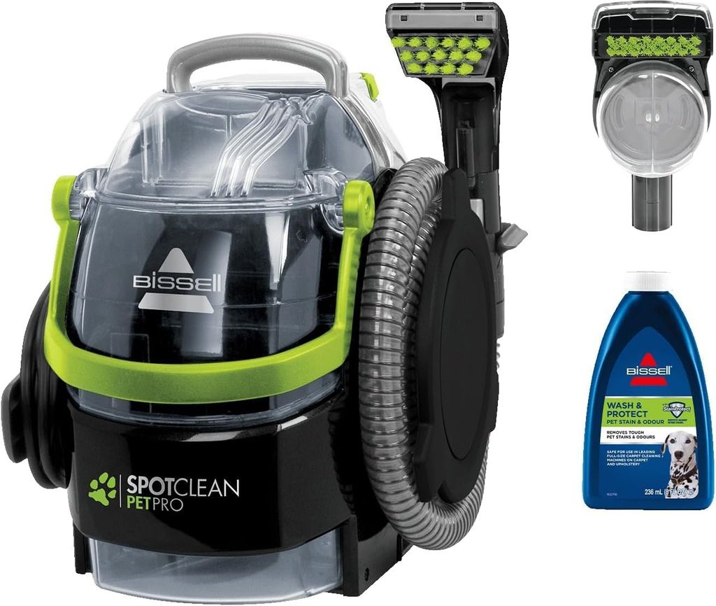 Imagen de: BISSELL 15585 SpotClean Pet Pro Portable, Black/Green, 750 W