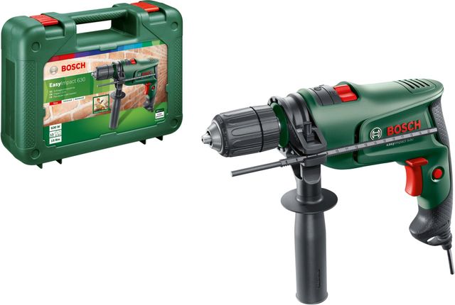 Imagen de la oferta: Bosch Home and Garden Taladro percutor eléctrico EasyImpact 630, 630 W, en maletín de transporte