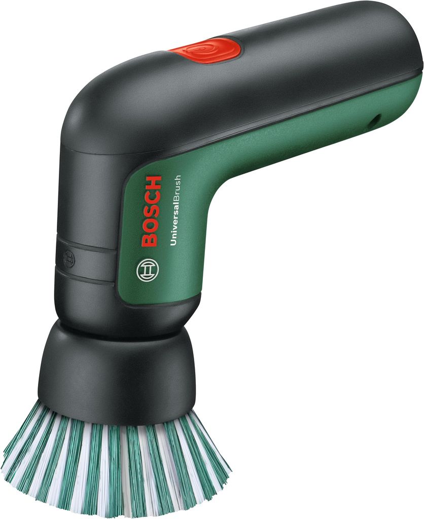 Imagen de: Bosch Cepillo de Limpieza eléctrico UniversalBrush (Incluye batería de 3,6 V integrada, 1 Cable Micro USB y 4 Accesorios de Limpieza, en Caja de cartón)