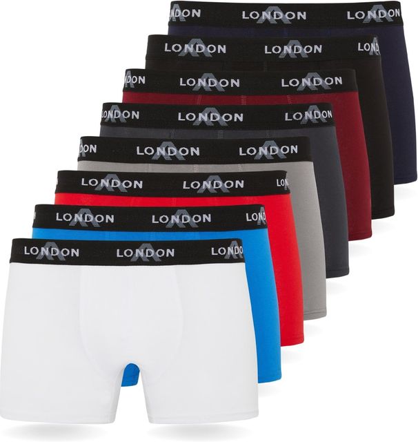 Imagen de la oferta: FM London - Bóxers para Hombre, Suaves, Ropa Interior elástica para Uso Diario Paquete de 4/8