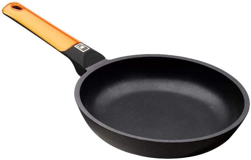 Imagen de: BRA Efficient Orange Sartén de 22 cm, aluminio fundido con antiadherente Platinum Plus,plana, apta para inducción