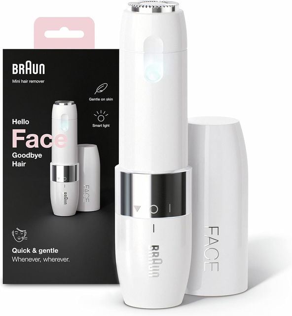 Imagen de la oferta: Braun Mini Depiladora Facial FS1000 para Mujer, con Luz Smartlight Incorporada, Depiladora Facial con Precisión, Labio Superior, Barbilla y Mejillas, Blanco