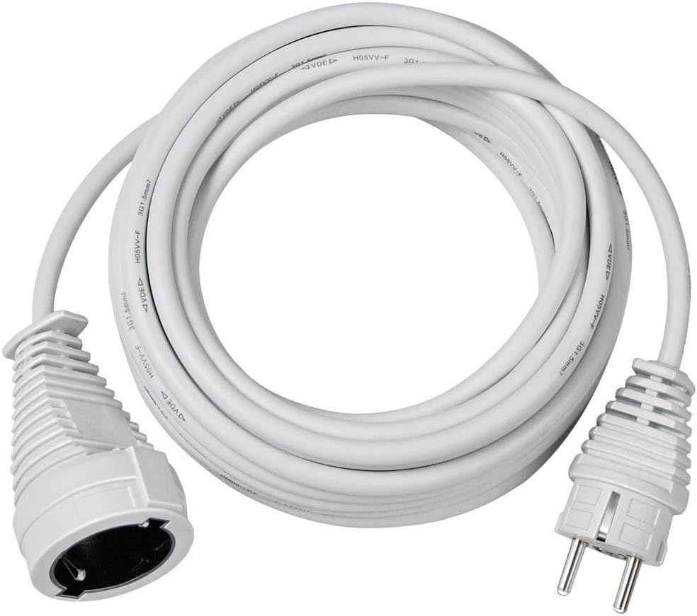 Imagen de: Brennenstuhl Cable alargador de Corriente de 5 m (alargador eléctrico para Interiores) Blanco