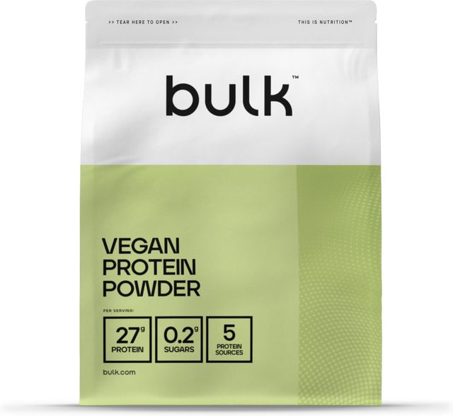 Imagen de la oferta: Bulk Proteína vegana en polvo, Sin sabores añadidos, 1 kg, 28 dosis