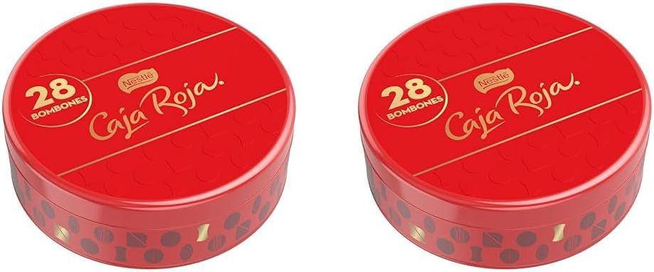 Imagen de: NESTLÉ CAJA ROJA bombones de chocolate con leche lata 250g (Paquete de 2)