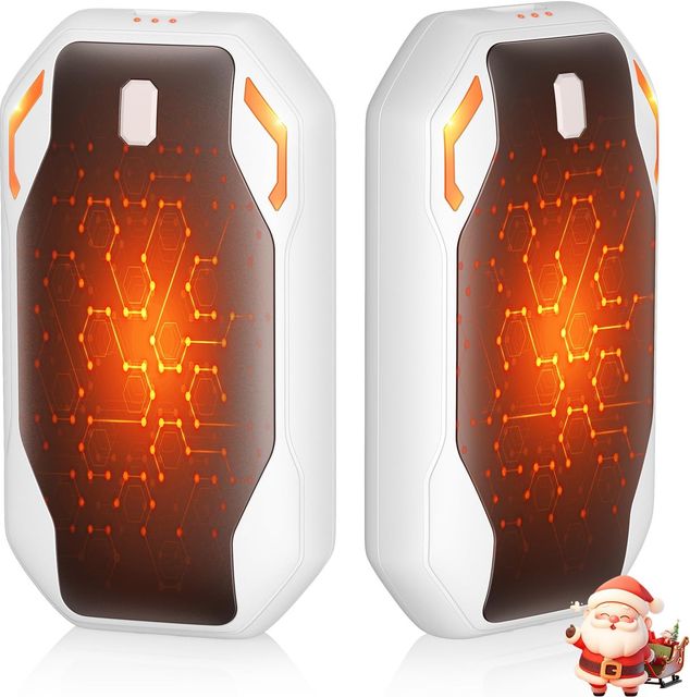 Imagen de la oferta: 2 Packs Calentador de Manos Recargable, Reutilizable Electrico Calienta Manos, Portátil de Bolsillo Calor con 3 Modos 40-55°C para Deportes al Aire Libre, Camping, Senderismo