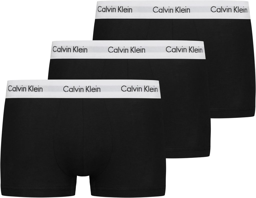 Imagen de: Calvin Klein Pack de 3 Calzoncillos Bóxer para Hombre Low Rise Trunk Algodón Elástico