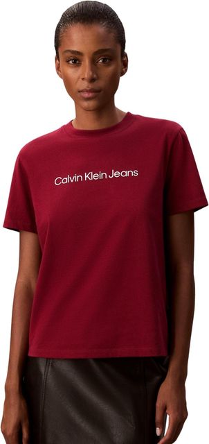 Imagen de la oferta: Calvin Klein Camiseta de Manga Corta Mujer Logo Classic Regular Fit