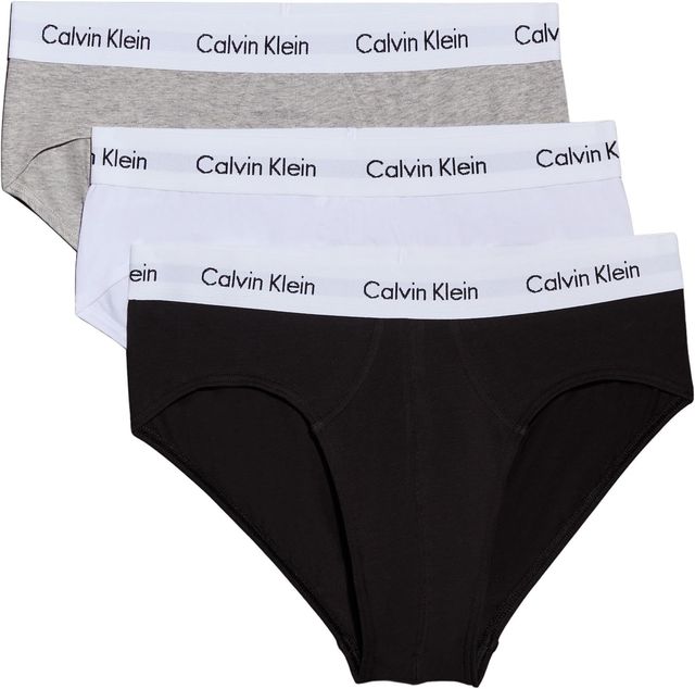 Imagen de la oferta: Calvin Klein Pack de 3 Calzoncillos Hip Brief para Hombre Algodón Elástico